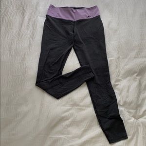 Nike Dri-Fit Full Length Gray Leggings - Size S